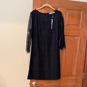 Solitaire Elegant Black Lace Dress